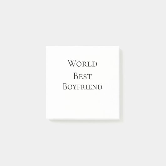 Wereld beste vriend echtgenoot man Valentijnsdag m Post-it® Notes (Voorkant)