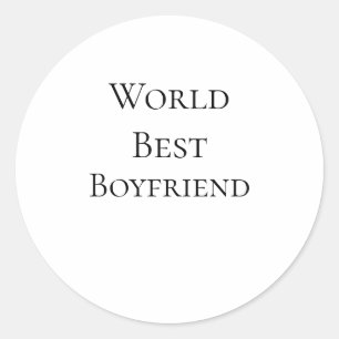 Wereld beste vriend echtgenoot man Valentijnsdag m Ronde Sticker