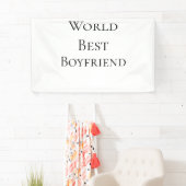 Wereld beste vriend echtgenoot man Valentijnsdag m Spandoek (Insitu)