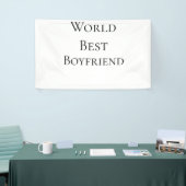 Wereld beste vriend echtgenoot man Valentijnsdag m Spandoek (Beurs)