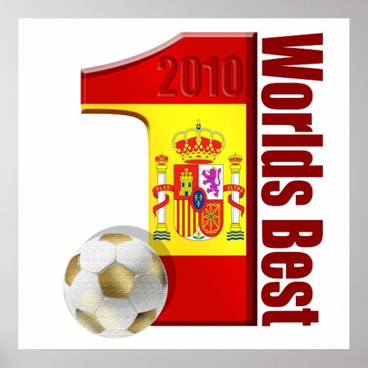 Wereld Beste Wereld Nr. 1 Spaans Wereld Champions Poster (Voorkant)