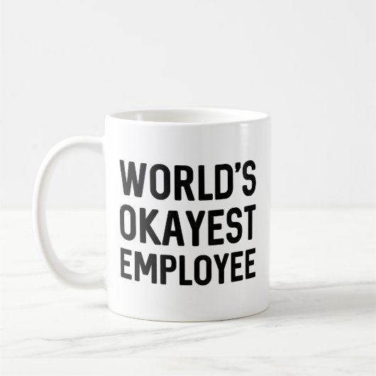 Wereld beste werknemer koffiemok (Links)