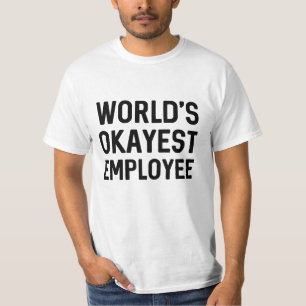 Wereld beste werknemer t-shirt