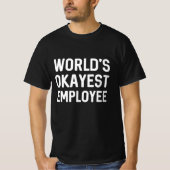 Wereld beste werknemer t-shirt (Voorkant)