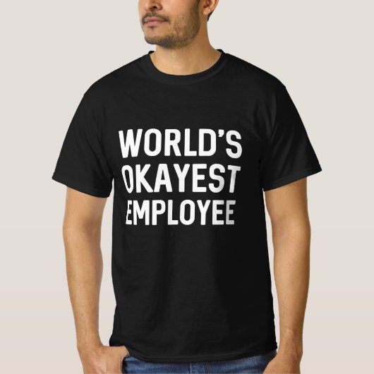 Wereld beste werknemer t-shirt (Voorkant)
