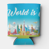 Wereld Bezienswaardigheden: Reis  Set Blikjeskoeler (Voorkant)