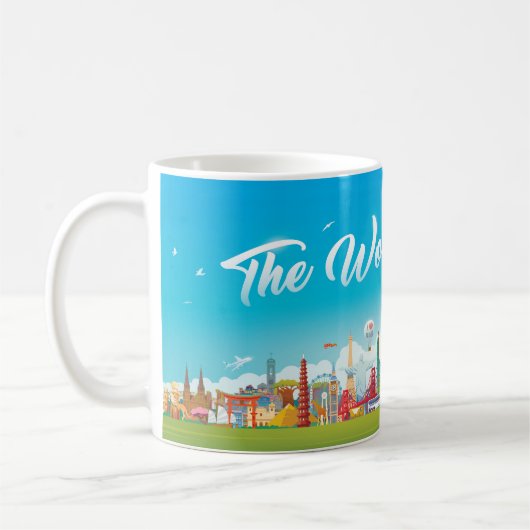 Wereld Bezienswaardigheden: Reis Set Koffiemok (Links)