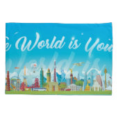 Wereld Bezienswaardigheden: Reis Set Kussensloop (Achterkant)