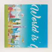 Wereld Bezienswaardigheden: Reis  Set Legpuzzel (Horizontaal)