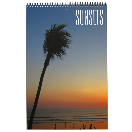 wereld bij zonsondergang kalender (Hoes)