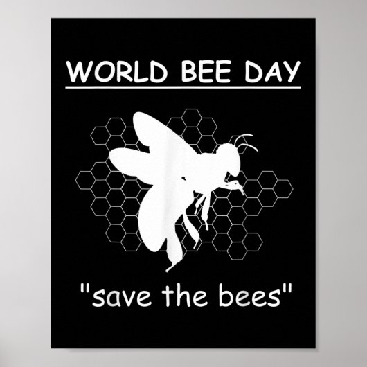 Wereld Bijen Dagen - Red de Bijen - Milieu Poster (Voorkant)