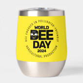 Wereld Bijendag Geel Zwart Pollinator (Voorkant)
