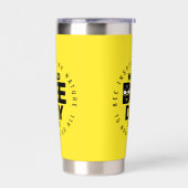 Wereld Bijendag Geel Zwart Pollinator Geïsoleerde Drinkbeker (Links)