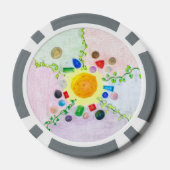 Wereld Binnen Pareltjes en Parels Poker Chips (Achterkant)