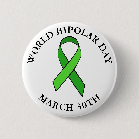Wereld Bipolaire Dag 30 maart Button (Voorkant)