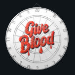 Wereld Bloeddonordag - Geef bloedtekst voor bewust Dartbord<br><div class="desc">Wereld Bloeddonordag - Geef bloedtekst voor bewustwording</div>