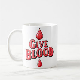 Wereld Bloeddonordag - Geef bloedtekst voor bewust Koffiemok