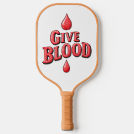 Wereld Bloeddonordag - Geef bloedtekst voor bewust Pickleball Paddle