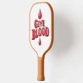 Wereld Bloeddonordag - Geef bloedtekst voor bewust Pickleball Paddle (Links)