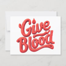 Wereld Bloeddonordag - Glossy Blood Donation Text