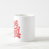 Wereld Bloeddonordag - Glossy Blood Donation Text Koffiemok (Center)