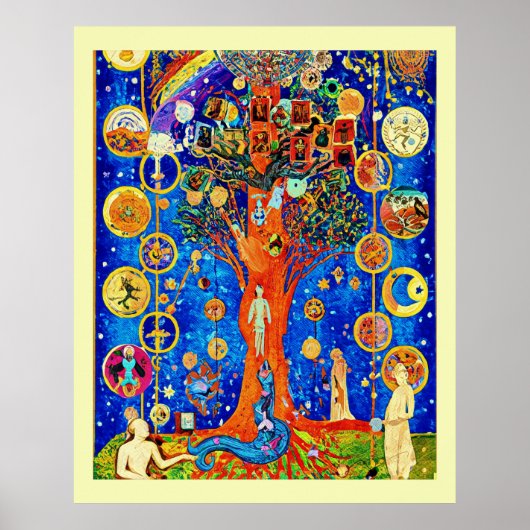 Wereld Boom Nacht Poster (Voorkant)