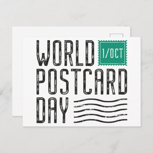 Wereld Briefkaart Dag (Voorkant / Achterkant)