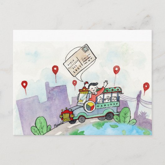 Wereld Briefkaart Dag 2021 (Voorkant)