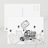 Wereld Briefkaart Dag 2021 (BW) (Voorkant / Achterkant)