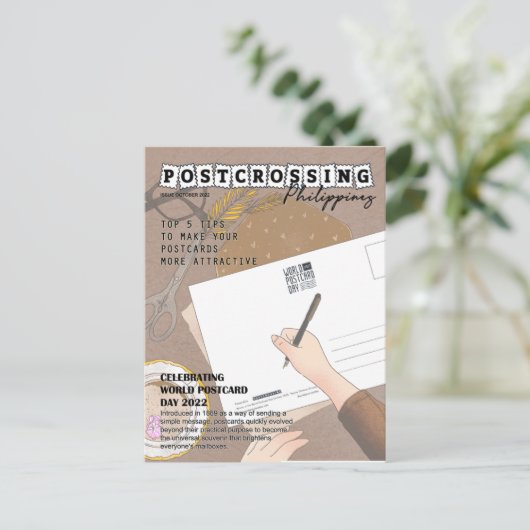 Wereld Briefkaart Dag 2022 (Staand voorkant)