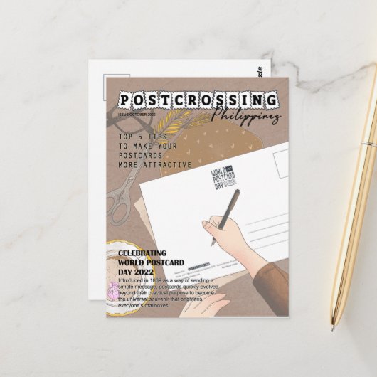 Wereld Briefkaart Dag 2022 (Voorkant / Achterkant in situ)