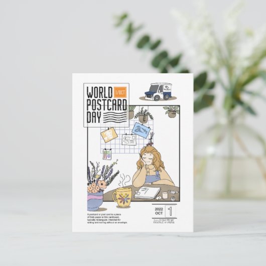 Wereld Briefkaart Dag 2022 (Staand voorkant)