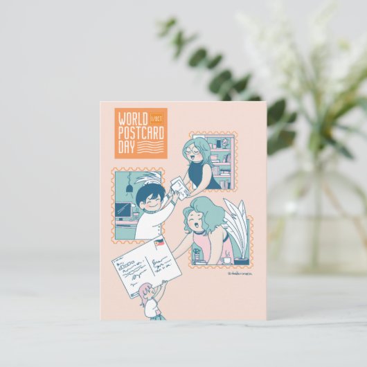 Wereld Briefkaart Dag 2022 (Staand voorkant)