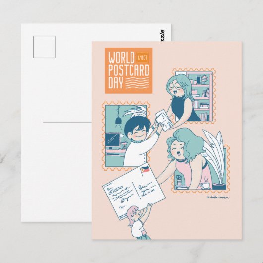 Wereld Briefkaart Dag 2022 (Voorkant / Achterkant)