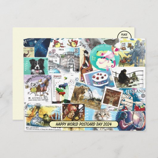 Wereld Briefkaart Dag - Misc Postzegels Briefkaart (Voorkant / Achterkant)