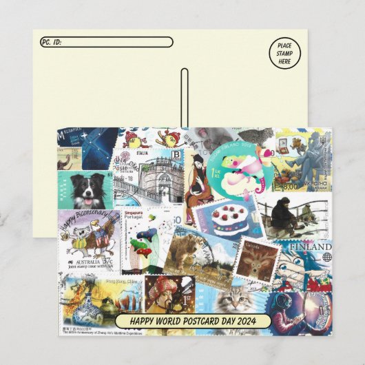 Wereld Briefkaart Dag - Misc Postzegels Briefkaart (Voorkant / Achterkant)