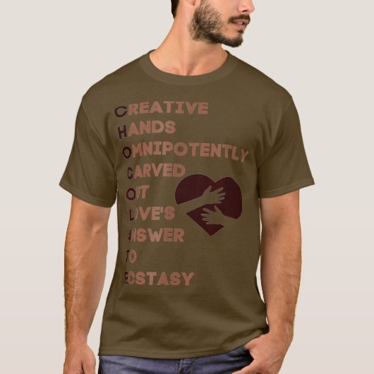 Wereld Chocolade Dag Acrostische Chocolade Liefheb T-shirt (Voorkant)