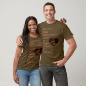 Wereld Chocolade Dag Acrostische Chocolade Liefheb T-shirt (Unisex)