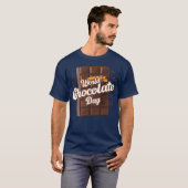 wereld chocolade dag vrienden t-shirt (Voorkant volledig)
