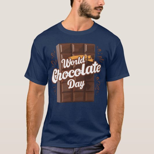 wereld chocolade dag vrienden t-shirt (Voorkant)