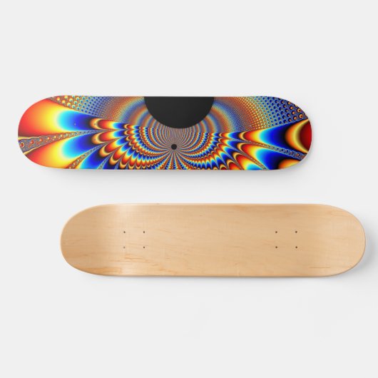 Wereld collide - Fractal Persoonlijk Skateboard (Horizontaal)