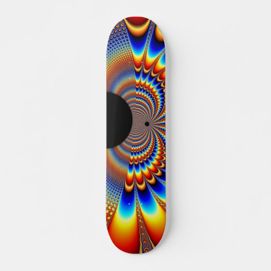 Wereld collide - Fractal Persoonlijk Skateboard (Voorkant)