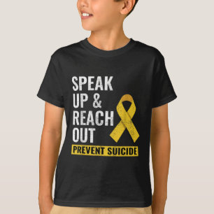 Wereld dag voor het voorkomen van zelfmoord Gele l T-shirt