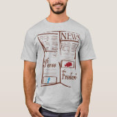 wereld dag voor persvrijheid t-shirt (Voorkant)