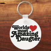 Wereld de meest verbluffende dochter sleutelhanger (Voorkant)