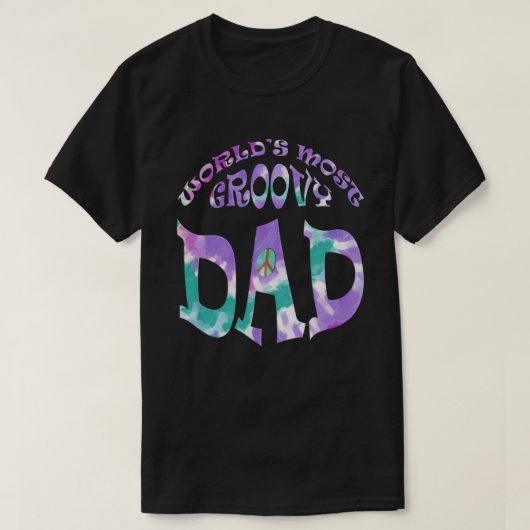 Wereld de meeste pap van Groovy T-shirt (Design voorkant)