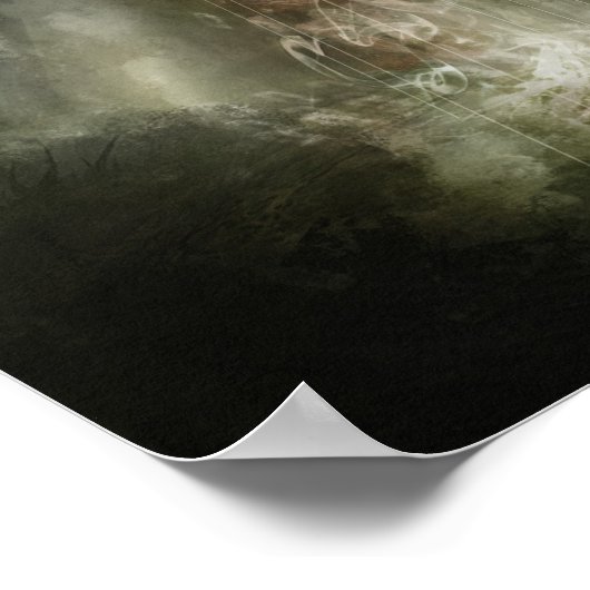 Wereld de wolk poster (Hoek)