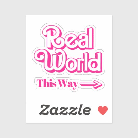 Wereld: Deze kant op Sticker (Vel)