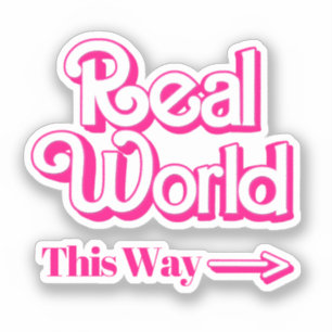 Wereld: Deze kant op Sticker