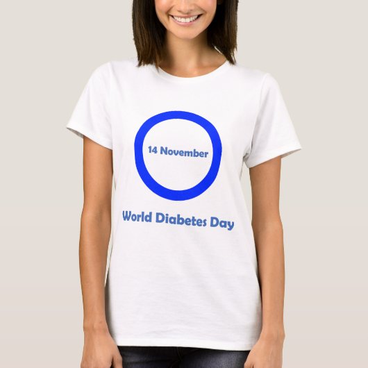 Wereld Diabetes Dag 14 november Diabetes T-shirt (Voorkant)
